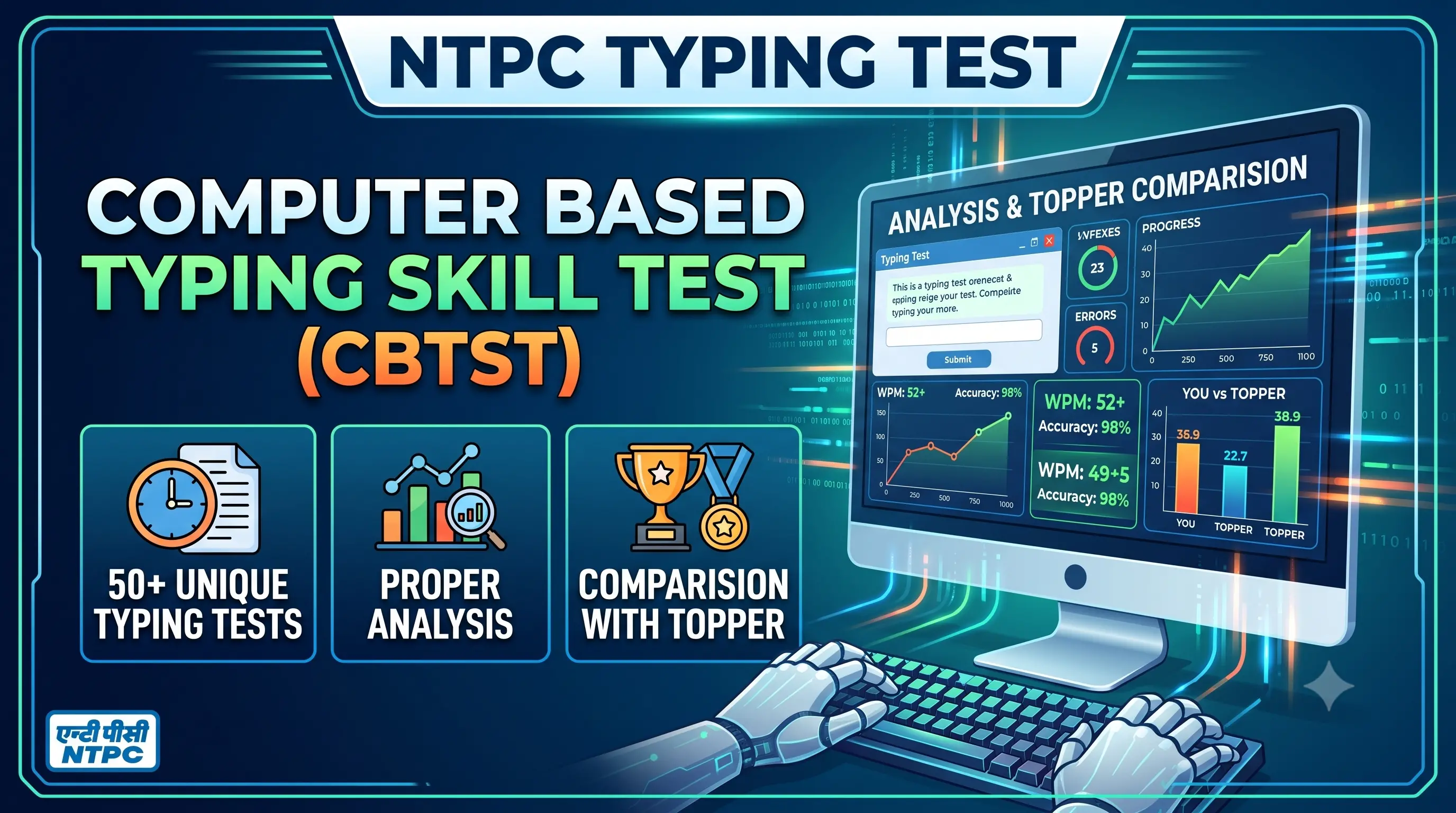 NTPC Typing Test - English